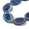 Natural Blue Agate Beads Strands G-P570-B01-01-3