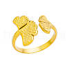 Simple Style 304 Stainless Steel Cuff Rings for Women FS-WGD177D-07-3