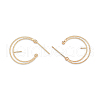 Brass Stud Earring Findings KK-N232-480-3
