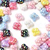 UV Plating Opaque Acrylic Beads MACR-F083-09-1