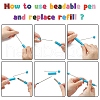 Plastic Beadable Pens AJEW-L082-B01-3