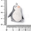 Flocky Opaque Resin Pendants RESI-G105-06D-3