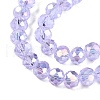Electroplate Glass Beads Strands X-EGLA-A044-T4mm-B17-4