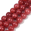 Natural Mashan Jade Round Beads Strands G-D263-10mm-XS04-01-1