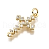Brass Micro Pave Cubic Zirconia Pendants KK-Z100-34G-03-2