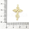 Brass Micro Pave Cubic Zirconia Connector Charms KK-D317-142G-3