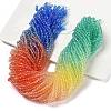 Transparent Painted Glass Beads Strands X1-DGLA-A034-T4mm-A02-1