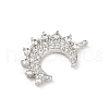 Brass Micro Pave Cubic Zirconia Pendants KK-M322-44P-2