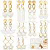 SUNNYCLUE DIY Shell & Stainless Steel Dangle Earring Making Kits DIY-SC0026-52-1