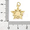 Brass Micro Pave Clear Cubic Zirconia Pendants KK-P308-76G-3