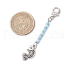 6Pcs Fish Zinc Alloy Pendant Decorations HJEW-JM03230-3