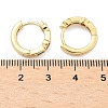Heart with Rectangle Brass Micro Pave Colorful Cubic Zirconia Hoop Earrings EJEW-Z102-27G-5
