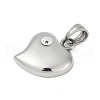 304 Stainless Steel Crystal Rhinestone Pendants STAS-Z097-23P-2