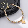 Brass Slider Bracelets BJEW-C090-02G-B-2