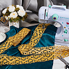 4M Iron on/Sew on Polyester Flower Lace Ribbon OCOR-WH0088-48B-5