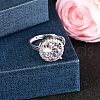 925 Sterling Silver Pave Cubic Zirconia Finger Rings RJEW-C138-01C-02-2