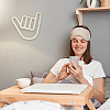 Wood Gesture Wall Decorative Stickers STIC-WH0010-09-4
