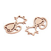 304 Stainless Steel Pendants STAS-S116-194RG-2
