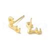 925 Sterling Silver Stud Earrings for Women EJEW-K303-03G-5