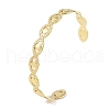 304 Stainless Steel Hollow Eye Open Cuff Bangles for Women BJEW-C071-11G-1