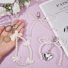 Beebeecraft 3Pcs 3 Styles Alloy with Plastic and  Polyester Pendant Decorations HJEW-BBC0001-07-3