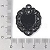 Rack Plating Alloy Enamel Pendants PALLOY-F018-23EB-02-3