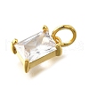 925 Sterling Silver Pave Clear Cubic Zirconia Charms STER-V001-02G-04-2