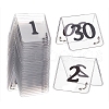 Olycraft 27Pcs Acrylic Tent Table Number Sign AJEW-XCP0002-51-1