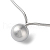 Non-Tarnish 304 Stainless Steel Round Ball Pendant Choker Necklaces NJEW-D058-01P-2