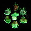 Luminous Transparent Resin Cabochons CRES-V001-04-2