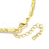 Polyester Cord Braided Bracelet Makings MAK-Z003-01G-14-3