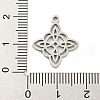 Non-Tarnish 304 Stainless Steel Pendants STAS-P330-04P-3