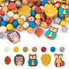 Beadthoven 69Pcs 12 Style Food Grade Eco-Friendly Silicone Focal Beads SIL-BT0001-06-1
