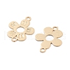 Long-Lasting Plated Brass Links Connector Charms KK-K336-43KCG-2