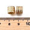 925 Sterling Silver Micro Pave Clear Cubic Zirconia Beads STER-F061-03B-G-2