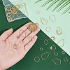Unicraftale 60Pcs 6 Styles Brass Linking Rings KK-UN0002-93-3