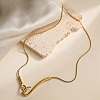 304 Stainless Steel Lariat Necklaces NJEW-C082-03G-1