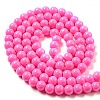 Painted Glass Bead Strands DGLA-S071-8mm-B8-2