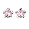 S925 Sterling Silver Cubic Zirconia Stud Earrings EJEW-V019-02P-4