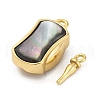 Rectangle Brass Box Clasps KK-P291-48G-01-2