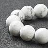 Natural Howlite Beaded Stretch Bracelets BJEW-D446-C-03-3