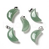 Natural Green Aventurine Pendants G-Z022-05B-1