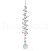 Spiral Alloy Hanging Ornaments HJEW-Q012-01C-1