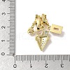Brass Micro Pave Cubic Zirconia Pendants KK-D383-04G-03-3