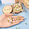 25Pcs 5 Colors Acrylic Charms KY-TA0001-22-5