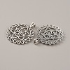 Tibetan Style Zinc Alloy Pendants TIBEP-WH0001-04AS-1