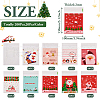  200Pcs 10 Colors Christmas Theme Plastic Bakeware Bag OPP-TA0001-04-4