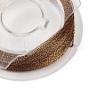 (Defective Closeout Sale: Broken Spool) 12Pcs 12 Colors 3-Ply Round Metallic Cord MCOR-XCP0001-02-3