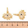 Brass Micro Pave Cubic Zirconia Pendants KK-U017-08D-G-3