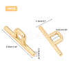 WADORN® Zinc Alloy Bag Clasps FIND-WR0004-11-3